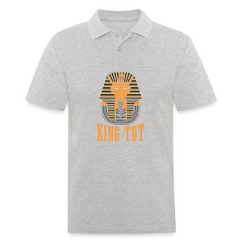 King Tut Design For All Egyptians - Men's Polo Shirt - heather grey - Front - Kai (181cm)
