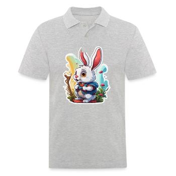 Anime / Bande dessinée / Japonais / Animation / Dessin animé - Polo Homme - gris chiné - Devant - Kai (181cm)