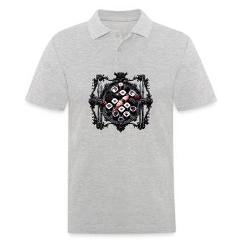 Goth Sushi Sushi in Gothic Style - Men's Polo Shirt - heather grey - Front - Kai (181cm)