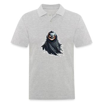 Zierkürbis mit Umhang - Männer Poloshirt - Grau meliert - Vorne - Kai (181cm)