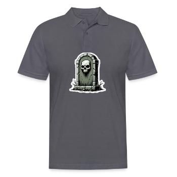 Grabstein - Männer Poloshirt - Anthrazit - Vorne - Nico (186cm)