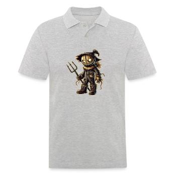 Vogelscheuche - Männer Poloshirt - Grau meliert - Vorne - Kai (181cm)
