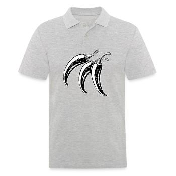 Chili - Männer Poloshirt - Grau meliert - Vorne - Kai (181cm)