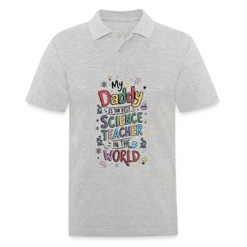 Mon père est le meilleur professeur de sciences - Polo Homme - gris chiné - Devant - Kai (181cm)