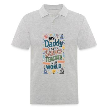 Mon père est le meilleur professeur de sciences - Polo Homme - gris chiné - Devant - Kai (181cm)