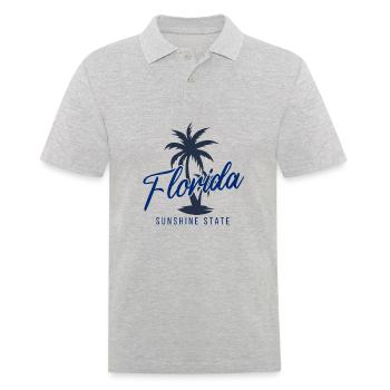 Florida Sunshine State Flat Design - Men's Polo Shirt - heather grey - Front - Kai (181cm)