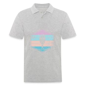 motorcycle - Men's Polo Shirt - heather grey - Front - Kai (181cm)