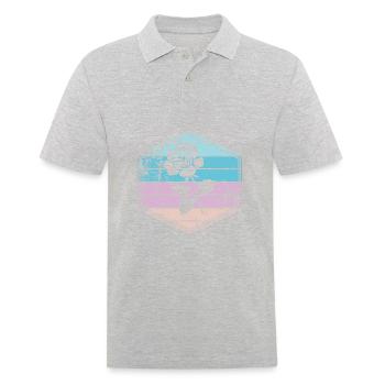 Rose - Men's Polo Shirt - heather grey - Front - Kai (181cm)