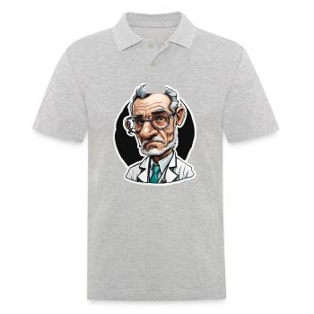 Médecin / professionnel de la santé / médecin / profession / spécialiste - Polo Homme - gris chiné - Devant - Kai (181cm)