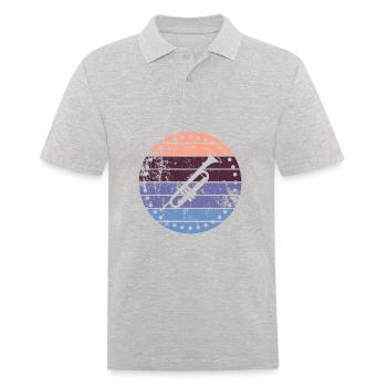 Trompette - Polo Homme - gris chiné - Devant - Kai (181cm)