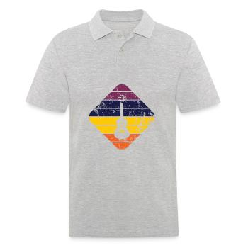 Ukulele - Männer Poloshirt - Grau meliert - Vorne - Kai (181cm)