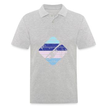 Trompette - Polo Homme - gris chiné - Devant - Kai (181cm)