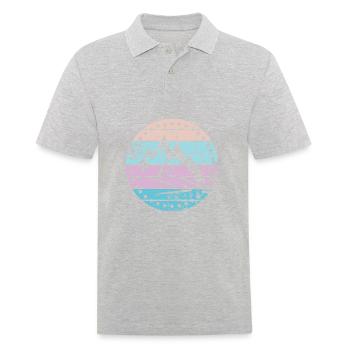 Berg - Polo Homme - gris chiné - Devant - Kai (181cm)