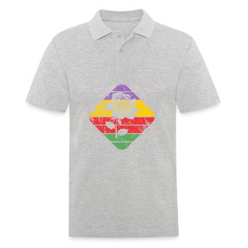 Rose - Polo Homme - gris chiné - Devant - Kai (181cm)