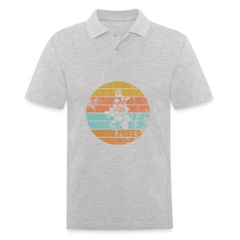 Rose - Men's Polo Shirt - heather grey - Front - Kai (181cm)