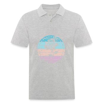 Rose - Men's Polo Shirt - heather grey - Front - Kai (181cm)