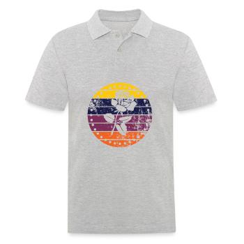 Rose - Men's Polo Shirt - heather grey - Front - Kai (181cm)
