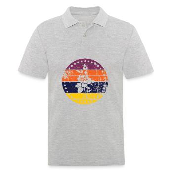 Rose - Männer Poloshirt - Grau meliert - Vorne - Kai (181cm)
