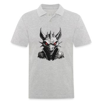 Chupacabra / Sucking Creature / Monster /Spain - Men's Polo Shirt - heather grey - Front - Kai (181cm)