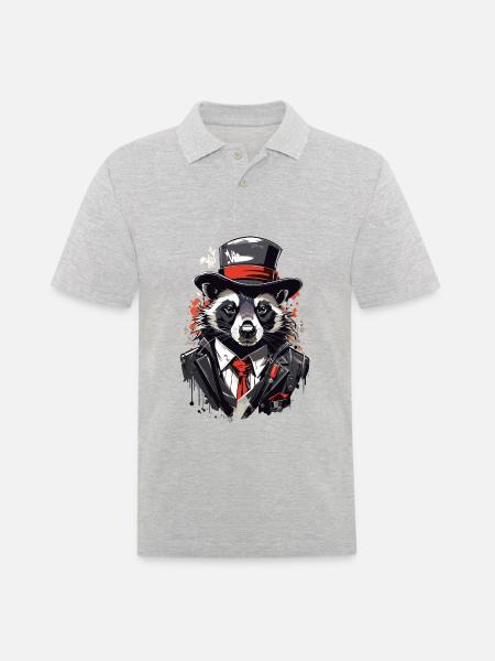 Skunk Gangster Old School - Men's Polo Shirt - heather grey