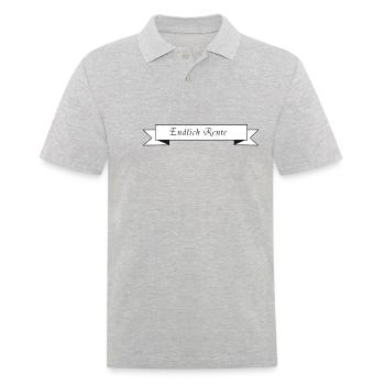 Endlich Rente - Männer Poloshirt - Grau meliert - Vorne - Kai (181cm)