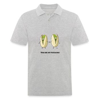 You are my pistachio - Polo Homme - gris chiné - Devant - Kai (181cm)