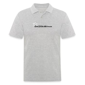 Social Media killed romance - Men's Polo Shirt - heather grey - Front - Kai (181cm)