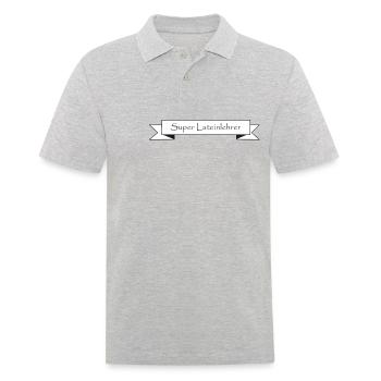 Super Lateinlehrer - Männer Poloshirt - Grau meliert - Vorne - Kai (181cm)
