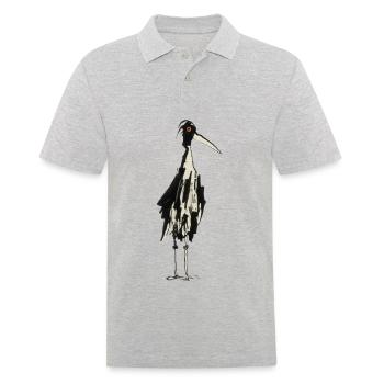 Stork - Men's Polo Shirt - heather grey - Front - Kai (181cm)