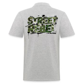 Street Rebel Camouflage Car Tuning Style - Männer Poloshirt - Grau meliert - Hinten - Kai (181cm)