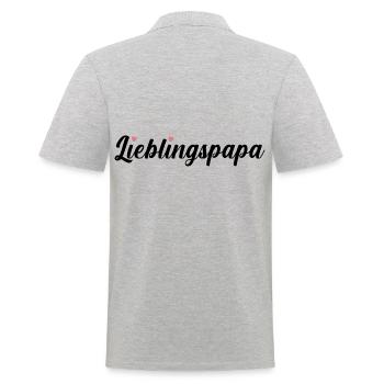 Père Meilleur Papa - Polo Homme - gris chiné - Dos - Kai (181cm)
