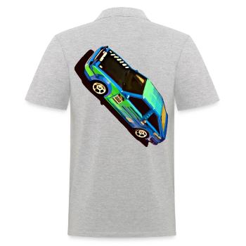 Drift toys 86 Trueno - cars drift tuning - Men's Polo Shirt - heather grey - Back - Kai (181cm)