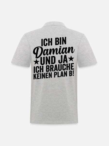 First name Damian - Men's Polo Shirt - heather grey