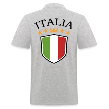 Italie Italien Italien Italie - Polo Homme - gris chiné - Dos - Kai (181cm)