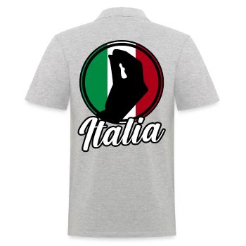 Italie Italien Italien Italie - Polo Homme - gris chiné - Dos - Kai (181cm)