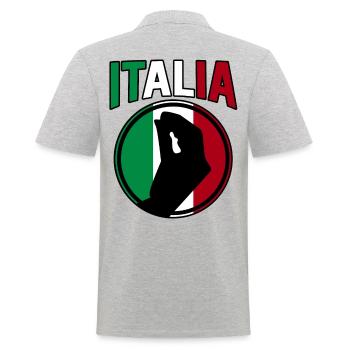 Italie Italien Italien Italie - Polo Homme - gris chiné - Dos - Kai (181cm)