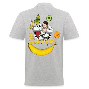 Karate Judo Fruit Banana Banana Foxes - Men's Polo Shirt - heather grey - Back - Kai (181cm)