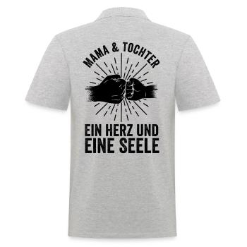 Mère Maman et Fille - Polo Homme - gris chiné - Dos - Kai (181cm)