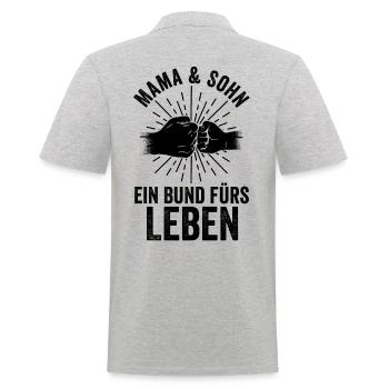 Mère, mère et fils - Polo Homme - gris chiné - Dos - Kai (181cm)