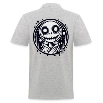 Homme fantôme effrayant - Polo Homme - gris chiné - Dos - Kai (181cm)