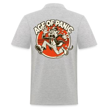 Dandy chat à l’ère de la panique - Polo Homme - gris chiné - Dos - Kai (181cm)
