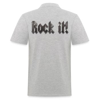 LP UFO Tee shirts - Polo Homme - gris chiné - Dos - Kai (181cm)