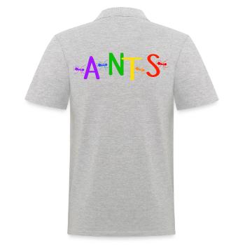 fourmi fourmis amies fourmis arc-en-ciel fourmis fourmis lgbt - Polo Homme - gris chiné - Dos - Kai (181cm)