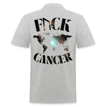 F... CK CANCER - ESPOIR, AMOUR ET COMBAT - Polo Homme - gris chiné - Dos - Kai (181cm)