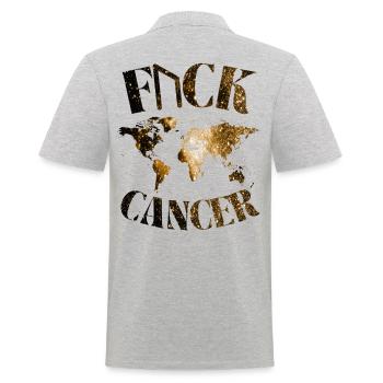 F... CK CANCER - ESPOIR, AMOUR ET COMBAT - Polo Homme - gris chiné - Dos - Kai (181cm)