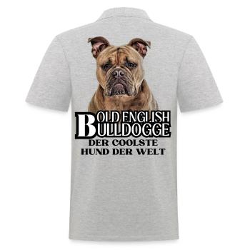 Bouledogue Vieux Bouledogue Anglais Chien Chiens - Polo Homme - gris chiné - Dos - Kai (181cm)