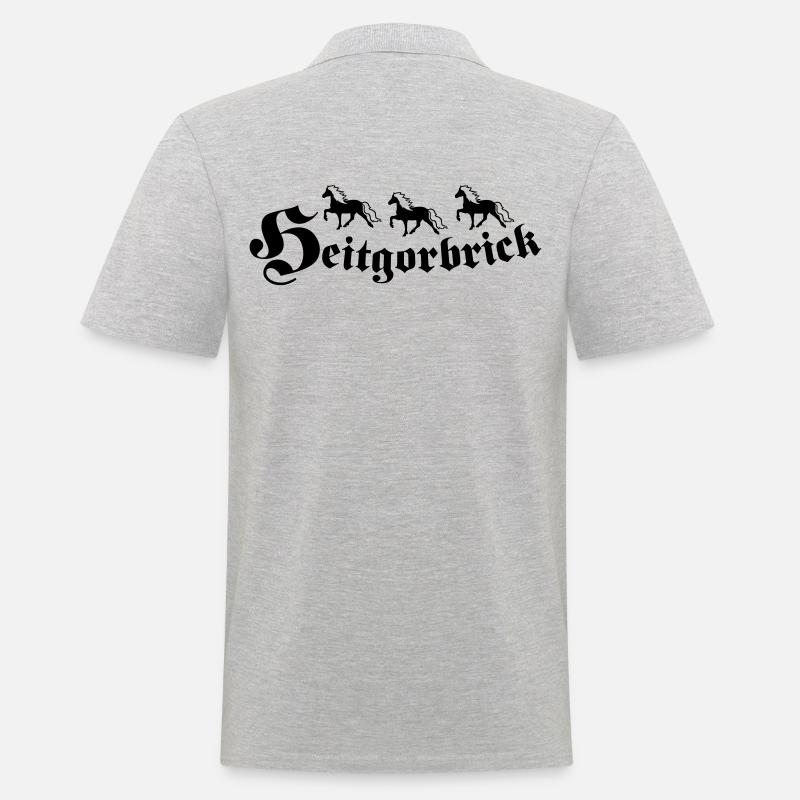 Heitgorbrick - Männer Poloshirt - Grau meliert