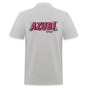 The new trainee - Trainee - Men's Polo Shirt - heather grey - Back - Kai (181cm)