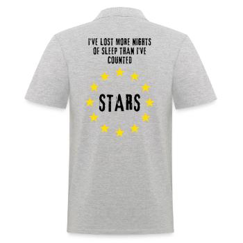 I ́ve Lost More Nights Of Sleep Than... - Men's Polo Shirt - heather grey - Back - Kai (181cm)