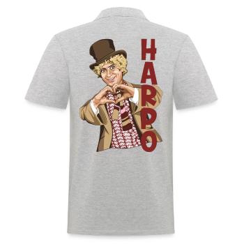 HARPO Je t’aime - Polo Homme - gris chiné - Dos - Kai (181cm)